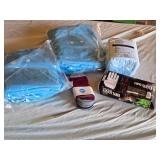 Cardinal Health Underpads, Venom Vinyl Gloves, and XL Hospital Gowns/Coveralls
