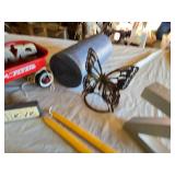 Small Radio Flyer Wagon, Decorative Items, and Accessories including Believe Sign, Metal Butterfly, and Foam Roller