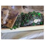 Various Household Items including Sony DVD Player, Glass Light Fixtures, and Cole & Mason Grinders