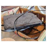 Various Household Items including Sony DVD Player, Glass Light Fixtures, and Cole & Mason Grinders