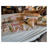 Ceramic Wall Pocket, Shell Basket, Unopened Altoids and More