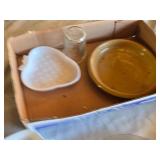 Kirkland Mixed Nuts Box, CorningWare Dish, and Glassware