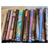 DVD Movie Collection including Star Wars, Fight Club, and Lila & Eve