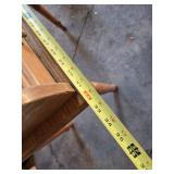 Roll-top Wooden Desk with Carved Legs