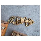 Wooden Bakery Box, Decorative Wall Plaques, and Shadow Box of Dried Goods