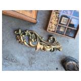 Wooden Bakery Box, Decorative Wall Plaques, and Shadow Box of Dried Goods