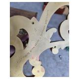 Wooden Bakery Box, Decorative Wall Plaques, and Shadow Box of Dried Goods