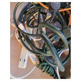 Extension cords and power strips including GE Instajack and Power Sentry, various colors and lengths