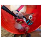 Assorted Hardware and Painting Supplies including Scotch Painting Tape, General Purpose Tape, and Accessories