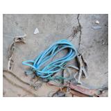 Vintage Western Saddle and Tack Set including Saddle, Stirrups, Reins, and Rope