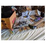 Office Supplies Lot including Storage Drawers, Rulers, and Desk Accessories