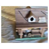 Wooden Birdhouse and Decorative Cabin Birdhouse