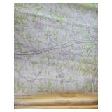 Various topographic maps from Ohio, a Globemaster 12 Inch Diameter Globe, and a red, white, and blue Norwegian flag