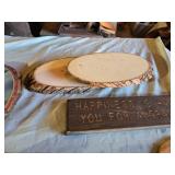 Collection of Vintage Style Tavern Signs and Home Decor Items including Wood Plaques and Engravings