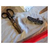 Gerber Hatchet, Gun Cleaning Kit, Bike Pump and Variety of Household Knives
