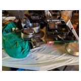 Eagle Magna View Fish Finder (no cords), Waste Management Hoodie, Stainless Steel Cookware, and Accessories