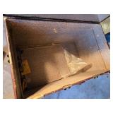 Vintage Steamer Trunk with Brass Hardware