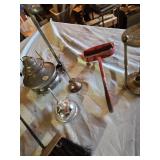 Assorted Vintage including Bells, Oil Can, Lamp and more