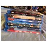 Blu-ray Disc Collection including Portnoy Live in Tokyo, The Lord of the Rings, Finding Dory, WALL-E, Hugo, Midnight in Paris, and Big Hero 6