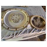 Cornish Hostess Server (missing lazy susan) and Marilyn Monroe Decorative Plate