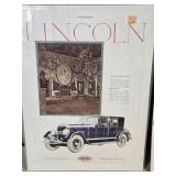 Vintage Automobile Advertisement Collection including Lincoln, Mercury, and Chrysler Ads