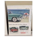 Vintage Automobile Advertisement Collection including Lincoln, Mercury, and Chrysler Ads
