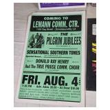 Set of Vintage Music and Art Posters including Tina Turner and The Police