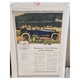 Vintage Car Advertisements Collection including Panhard and Willys Ads