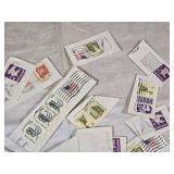 Vintage Postage Stamp Collection with Reference Book