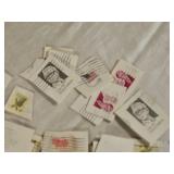Lot of Vintage US Postage Stamps and Cancelled Envelopes