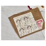 Lot of USA Postage Stamps Collection with Various Designs and Denominations