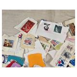 Lot of USA Postage Stamps Collection with Various Designs and Denominations