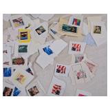 Lot of Used Postage Stamps and Collectibles
