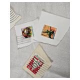 Collection of Vintage USA Postage Stamps Including Christmas, Love, and Flag Designs