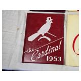 Set of 6 Cardinal Yearbooks 1950-1955 - marshall