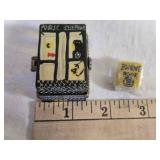 Miniature Public Telephone Trinket Box with Phone Book