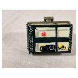 Miniature Public Telephone Trinket Box with Phone Book