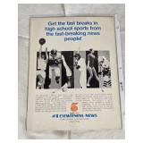 Lot of 3 Vintage Sports Magazines and Programs -1980 Baseball magazine featuring J.R. Richard, a 1980 Minnesota State High School Hockey Tournament program, and a 64th Annual State High School Basketb