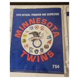 Lot of 1979 Minnesota Twins Baseball Programs and Scorecards