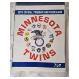 Lot of 1979 Minnesota Twins Baseball Programs and Scorecards