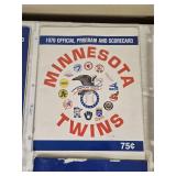 Lot of 1979 Minnesota Twins Baseball Programs and Scorecards