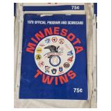 Lot of 1979 Minnesota Twins Baseball Programs and Scorecards