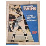 Lot of Minnesota Twins Baseball Programs and Yearbooks - 1970 and Others