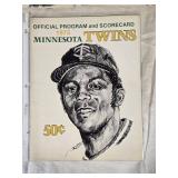 Lot of 3 1975 Minnesota Twins Baseball Program and Scorecards