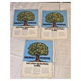 Lot of 3 1975 Minnesota Twins Baseball Program and Scorecards