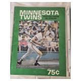 Lot of 3 Minnesota Twins Baseball Programs from 1970s