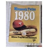 Lot of Minnesota Twins 1980 Baseball Memorabilia