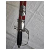 Antique Sword with Red Velvet Scabbard