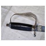 Antique Sword with Red Velvet Scabbard