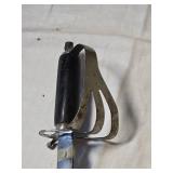 Antique Sword with Red Velvet Scabbard